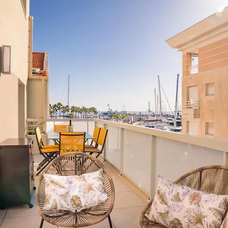 Apartment Les Voiles D Azur, Duplex Moderne Avec Vue Sur Le Port Et La Mer, A 2 Minutes Des Plages *